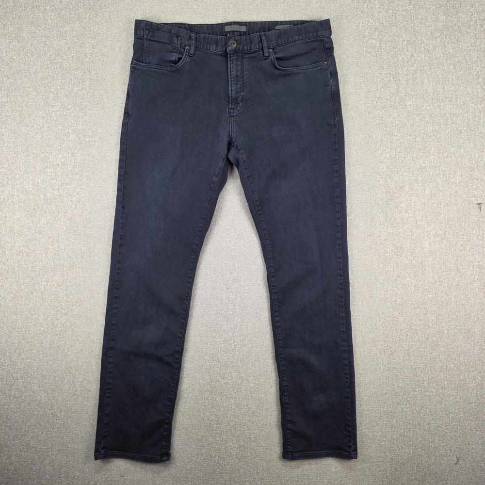 John Varvatos JV 701 Mens 38x31 Dark Wash Blue Regular Fit Jeans Denim